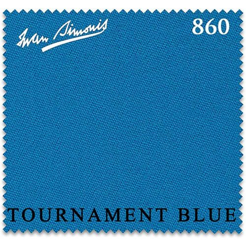 Biliardové plátno Simonis 860 Tournament Blue, 198 cm široké