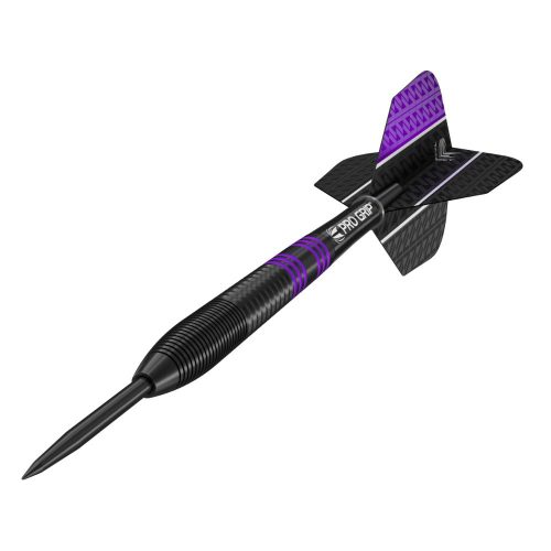 Šípky TARGET steel VAPOR8 BLACK 23g fialové 80% wolfram
