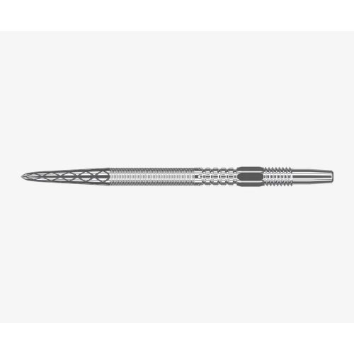 Hroty na šípky TARGET steel Swiss Point Swiss DX 26mm, strieborné - 3ks