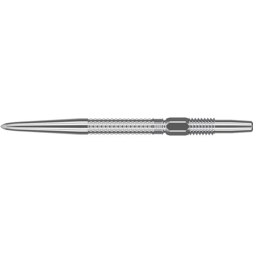 Náhradné hroty na steel šípky Target GRD Swiss Point 26mm, strieborné, 3ks