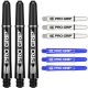 Násadky na šípky TARGET Pro Grip 41mm, čierne, biele, modré, multi-pack