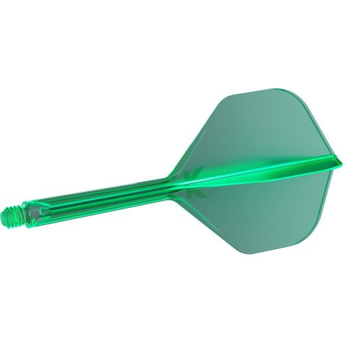 Target K-Flex zelené, No2 letky a dlhé násadky na šípky