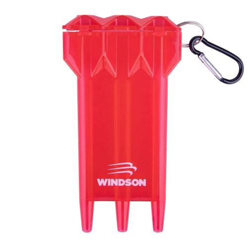 Plastové puzdro na šípky Windson Casepet, červené