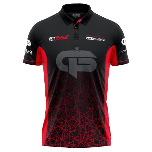 Originálny dres Red Dragon Gerwyn Price Iceman Inferno Tour červený, veľkosť M