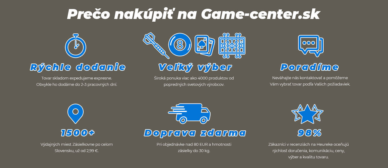 Výhody nákupu na www.game-center.sk